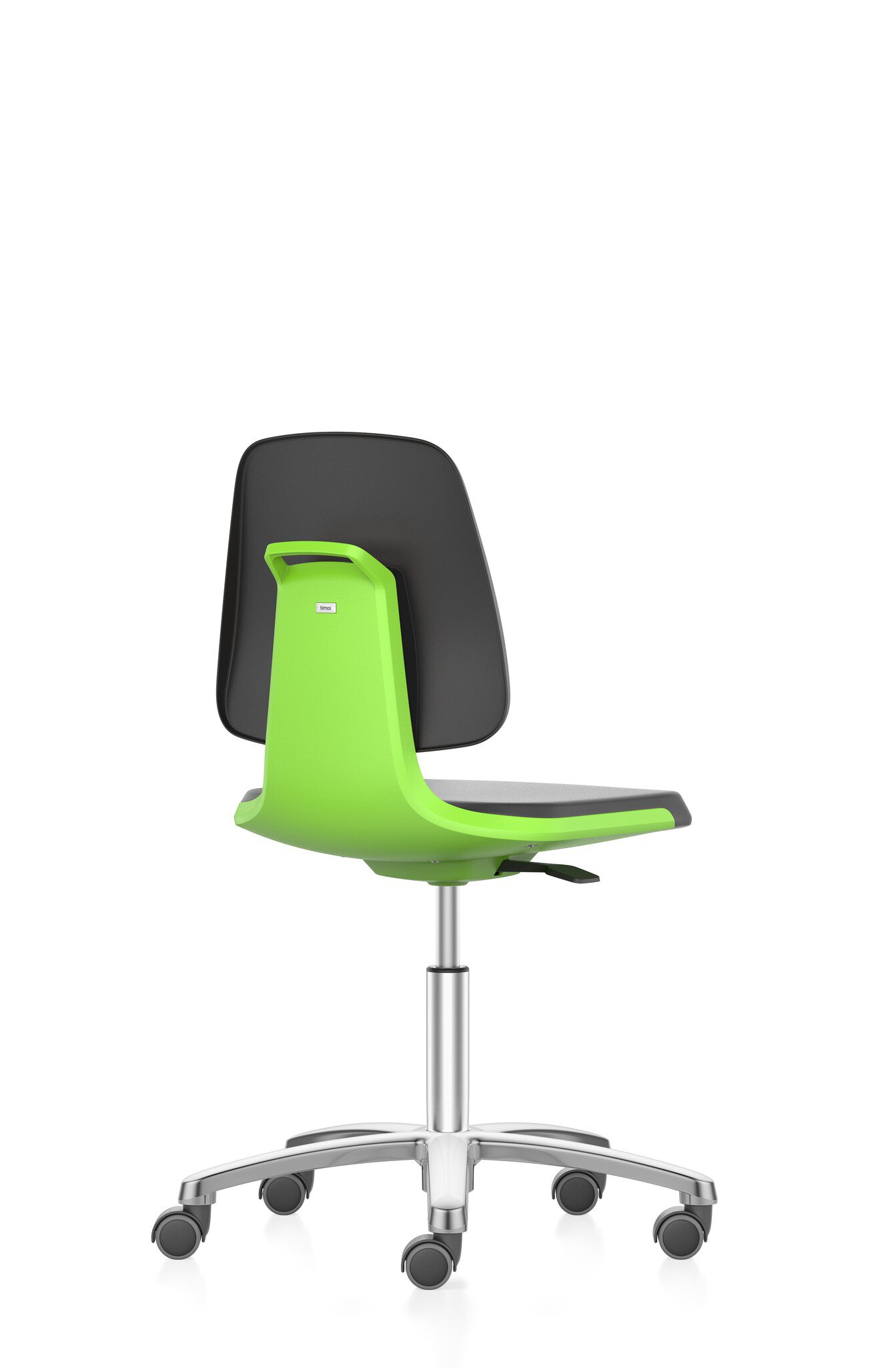 LABSIT 2 sedia girevole da laboratorio, con rotelle, ecopelle Magic verde #zoom-1