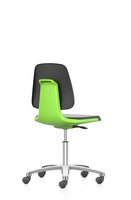 LABSIT 2 sedia girevole da laboratorio, con rotelle, ecopelle Magic verde #thumbnail-1