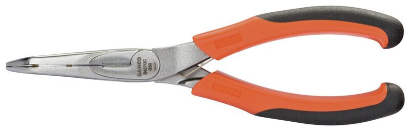 ERGO™ Flachrundzangen mit Zwei-Komponenten-Griffen und um 45° abgewinkelter Spitze, verchromt, 200 mm, Industrieverpackung #3