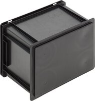 ESD Behälter New Box NB MC, Griffleisten, schwarz, 400 x 300 x 270 mm #thumbnail-2