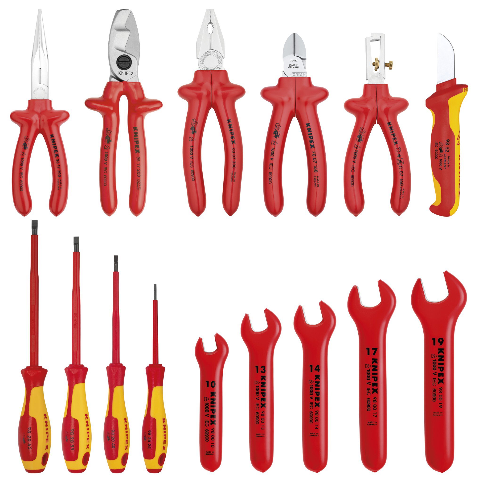 Werkzeug-Rolltasche, 15-teilig, mit isolierten Werkzeugen für Arbeiten an elektrischen Anlagen #zoom-2