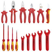 Werkzeug-Rolltasche, 15-teilig, mit isolierten Werkzeugen für Arbeiten an elektrischen Anlagen #thumbnail-2