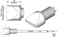 Lötspitze meißelförmig, 15,5 x 2,5 mm, C470007 #thumbnail-1