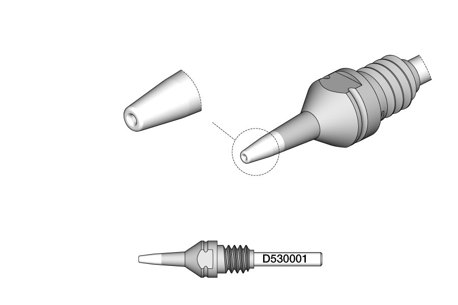 Entlötspitze für Pin, Ø 0,6 mm, HT S1, D530001 #zoom-2