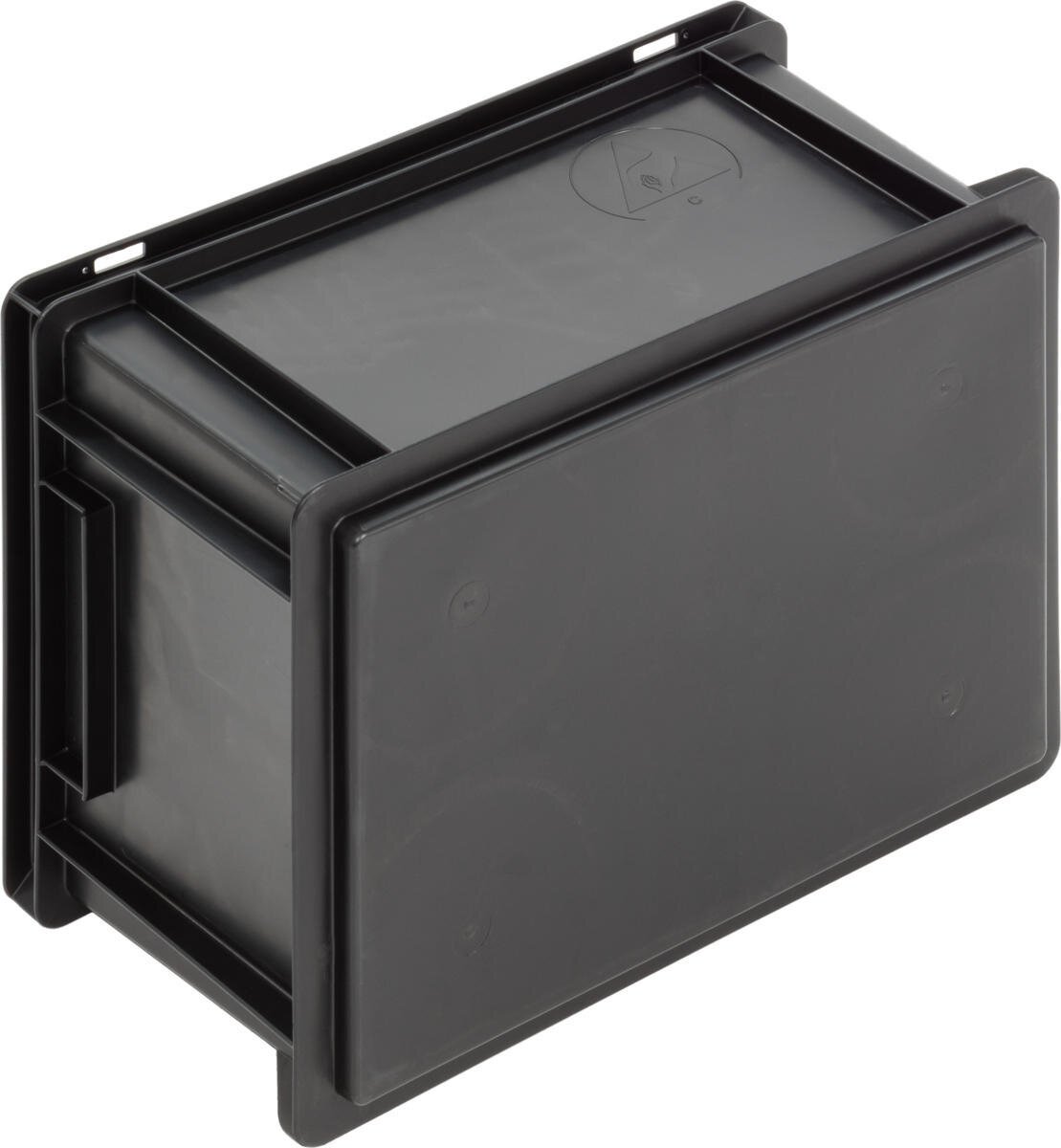 Bac ESD New Box NB MC, poignées, noir, 400 x 300 x 220 mm #zoom-2