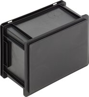 Bac ESD New Box NB MC, poignées, noir, 400 x 300 x 220 mm #thumbnail-2
