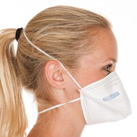Masque de protection FFP3, pliable horizontalement, sans valve, blanc, UE : 25 pièces #thumbnail-2