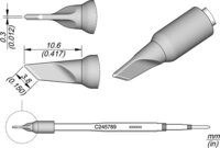 Lötspitze messerförmig 3,5 x 0,3 mm, C245789 #thumbnail-1