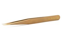 AM precision tweezers fine, straight tips, brass, 127 mm #thumbnail-2