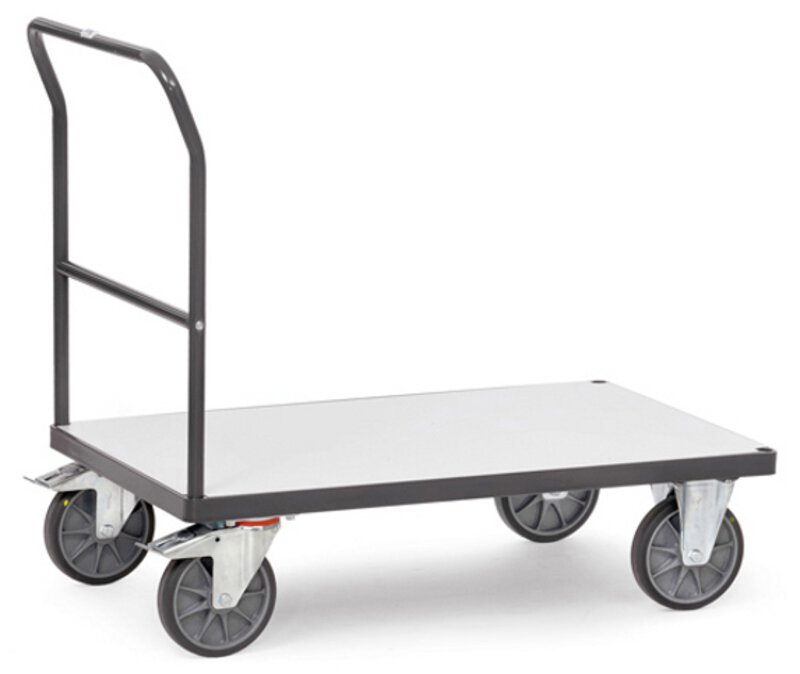ESD push handle trolley, 1 shelf, 600 kg, 1000 x 700 mm