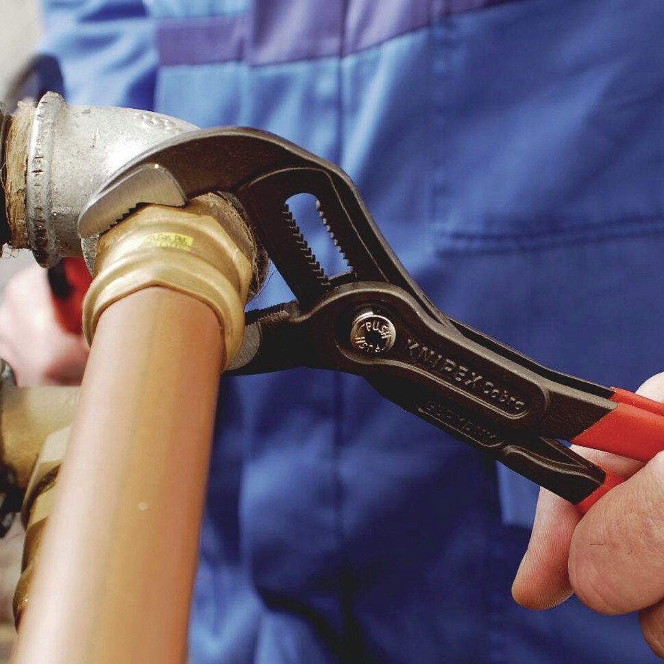 Cobra® Hightech-Wasserpumpenzange mit Mehrkomponenten-Hüllen, grau, atramentiert, 180 mm (SB-Karte/Blister) #zoom-2