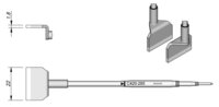 Panne à souder en forme de lame, 22 x 1,8 mm #thumbnail-1
