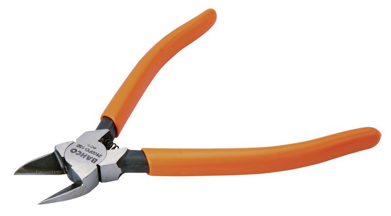 Pince coupante diagonale avec poignées revêtues de PVC, phosphatée, 150 mm #1