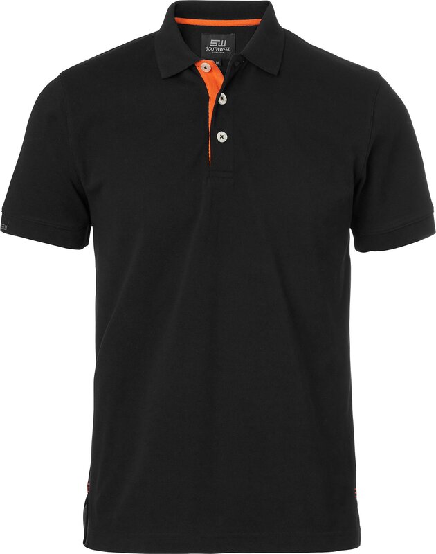 Weston Polo, Male, Black/orange, 3XL #1