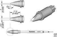 Lötspitze R245, Meißel, 2,2 x 1 mm, R245002 #thumbnail-1