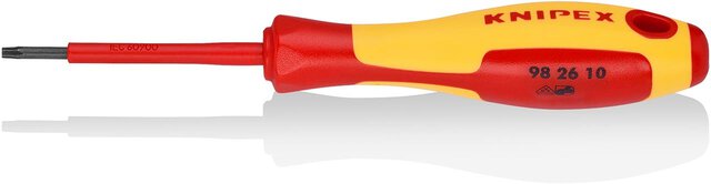 Screwdriver for Torx® screws TX10, black oxide finish, insulated, 160 mm