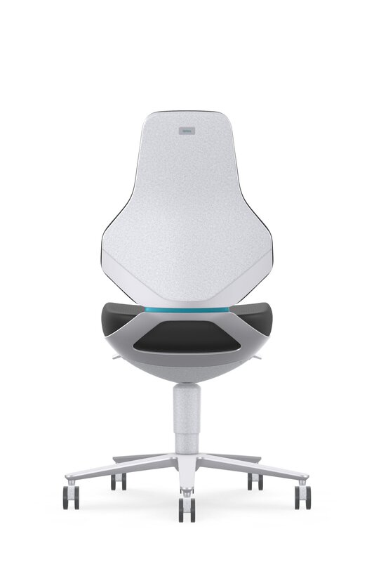 ESD cleanroom TEXON 2 industrial swivel chair, with castors, Skintec black #2