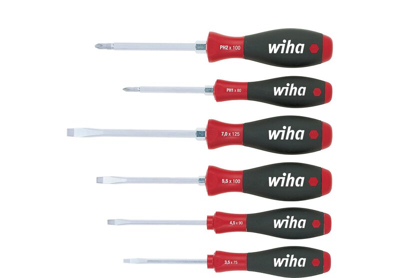Screwdriver set SoftFinish® slot, Phillips 6-piece with hexagon socket (21248) #1