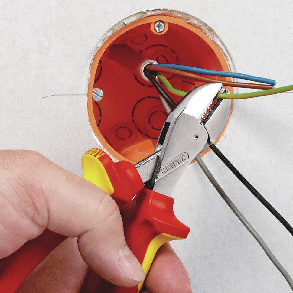 X-Cut® Kompakt-Seitenschneider hochübersetzt, isoliert, mit Mehrkomponenten-Hüllen, VDE-geprüft, verchromt, 160 mm (SB-Karte/Blister) #zoom-4