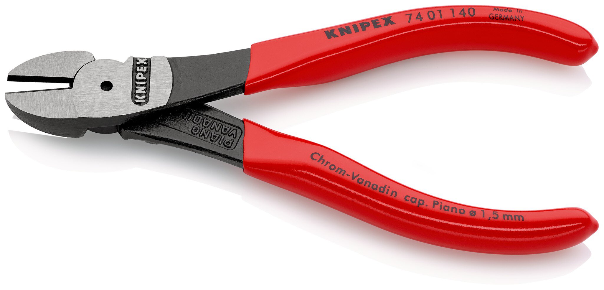 Power side cutters covered with plastic, black atramentized, 140 mm (SB card/blister) #zoom-2