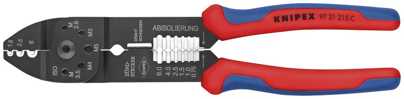 Crimping pliers, painted black, 230 mm #3