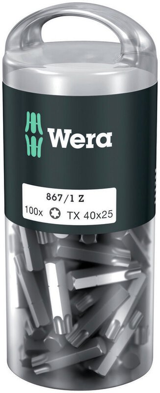 Bity TORX®, TX 40 x 25 mm, 100 sztuk