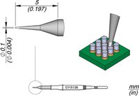 Lötspitze konisch, D: 0,1 mm, C115126 #thumbnail-1