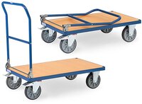 Klappwagen, Tragkraft 600kg, Schiebebügel klappbar, 1000x600mm #thumbnail-3