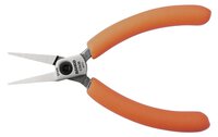 Pince plate compacte avec poignées en PVC orange 129 mm, emballage industriel #thumbnail-3