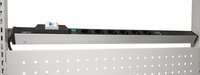 Barre d'énergie 836 mm, 6 prises + interrupteur + interrupteur FI + 2xUSB #thumbnail-3