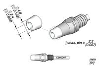 Entlötspitze für Pin, Ø 2,4 mm, S1, D530007 #thumbnail-1