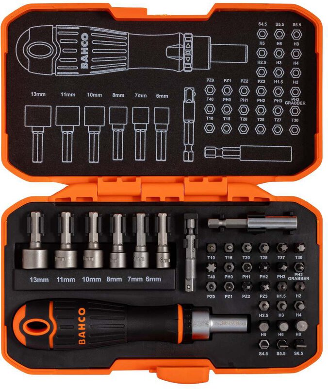Jeu de douilles à embout avec cliquet à embout 1/4" et adaptateur pour vis à fente/Phillips/Pozidriv/TORX®/à tête hexagonale, 26 pièces #2