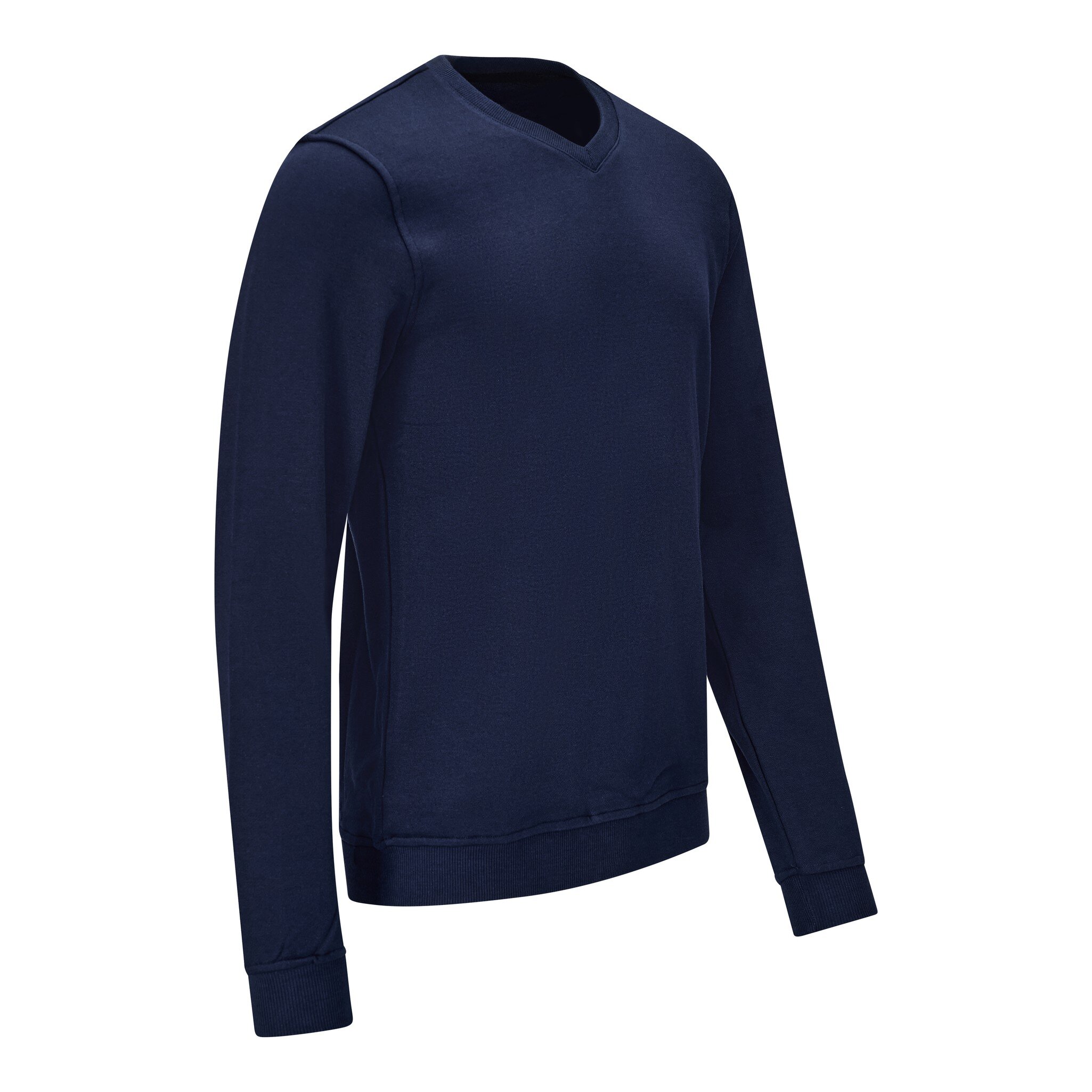 Sweat-shirt ESD, col en V, bleu marine, 3XL, coupe confort #zoom-5