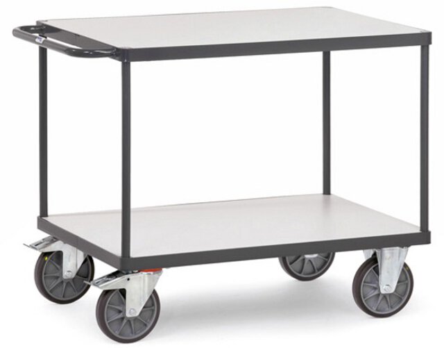 Chariot à table ESD, 2 fonds, 500 kg, 850 x 500 mm