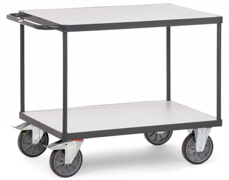Chariot à table ESD, 2 fonds, 500 kg, 850 x 500 mm