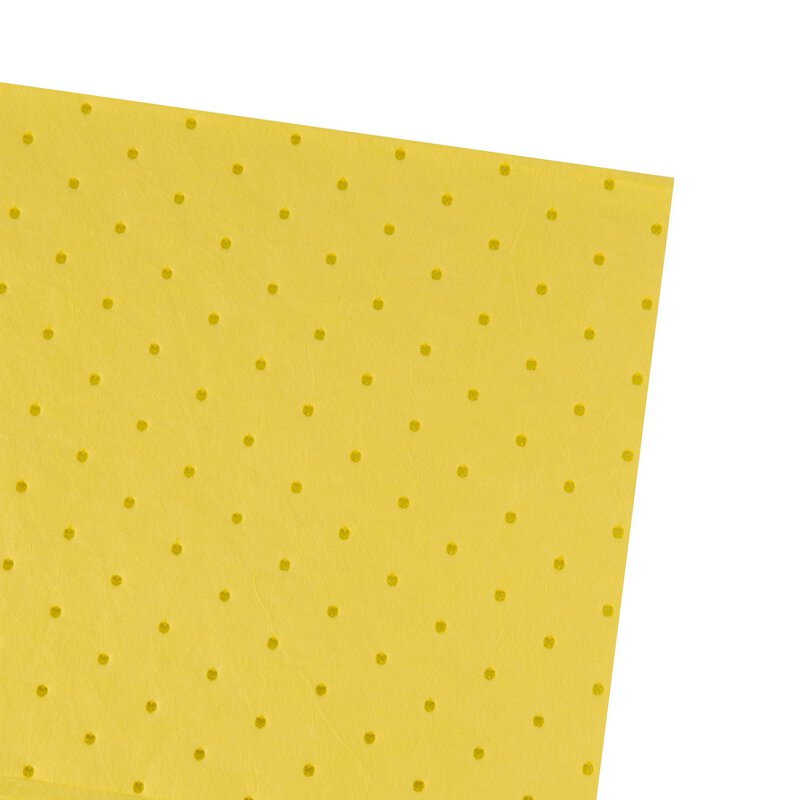 Tapis absorbants pour produits chimiques, jaune 40x50cm, classe de propreté ISO 7, 200 pièces #3
