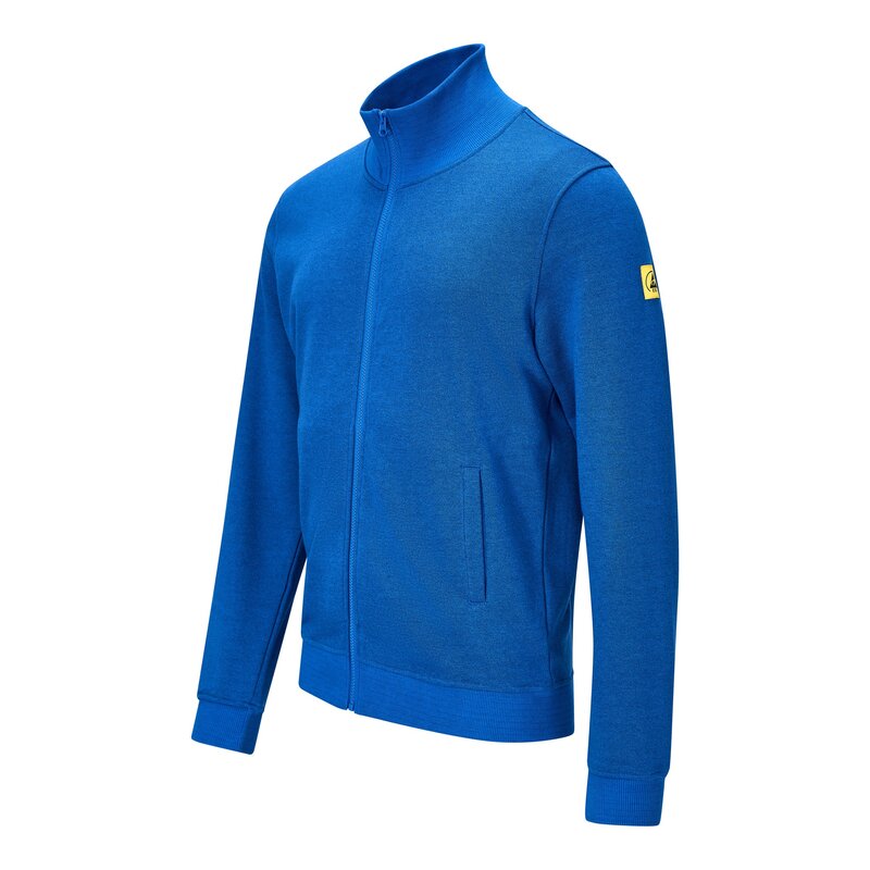 ESD Sweatjacke mit Zipper, königsblau, 5XL, Comfort-Fit #2