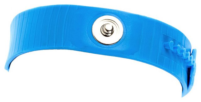 ESD wristband, plastic, press stud = 10 mm