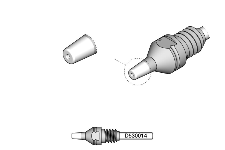 Punta di dissaldatura per pin, Ø 0,8 mm, HT S1, D530014 #zoom-2