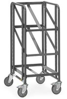 ESD-Eurokastenwagen, Tragkraft 250kg, mit 3 offenen Etagenrahmen für je 1 Eurokasten, 610x410mm #thumbnail-1