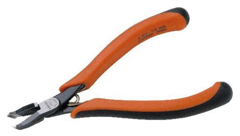 Szczypce tnące, ukośno-czołowe, ergo, 45° zagięte, 129 mm