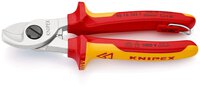 Cable cutters, insulated, with multi-component sleeves, VDE tested; Fastening eyelet, chrome-plated, 165 mm (SB card/blister) #thumbnail-1
