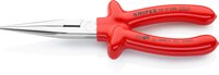 Needle nose pliers with cutting edge (cranesbill pliers), chrome-plated, dip-insulated, 200 mm #thumbnail-1