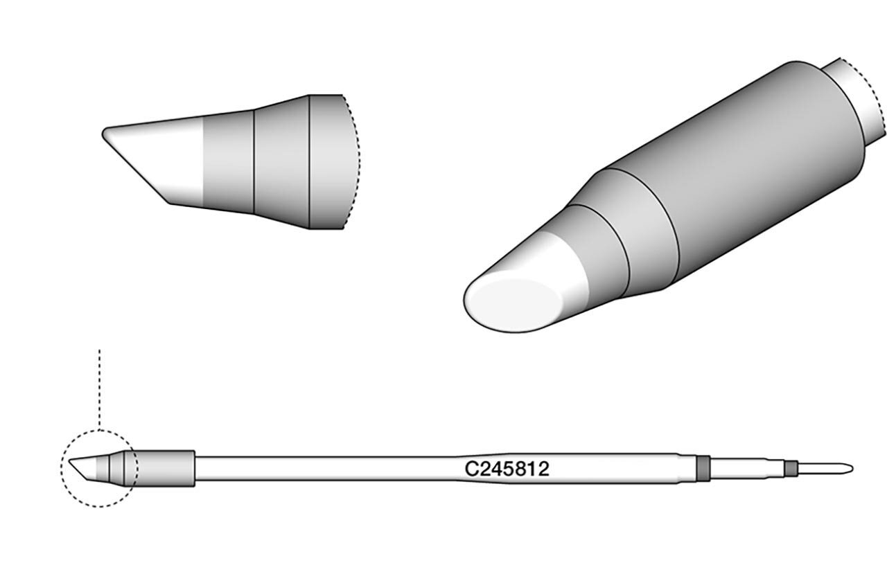 Lötspitze abgeschrägt, D: 3 mm, C245812 #zoom-2