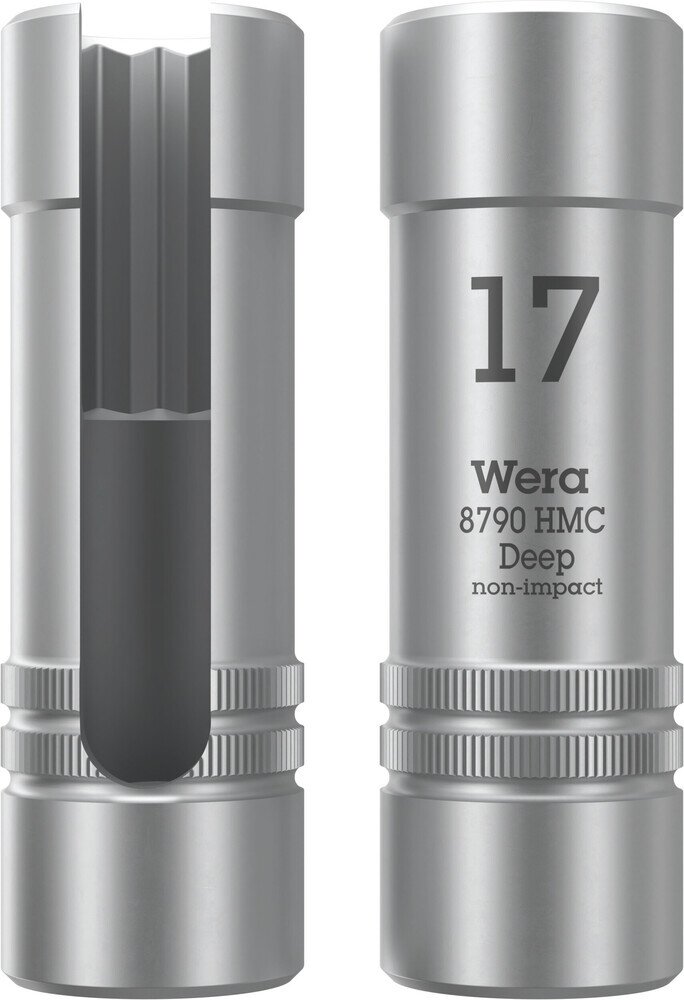 Douille avec découpe sur la tige, avec entraînement 1/2", 17 x 76 mm #zoom-1