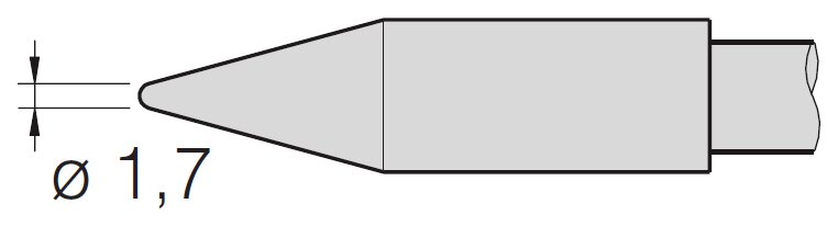 Lötspitze für Kunststoffnieten, D 1,7 mm, C470025 #zoom-1