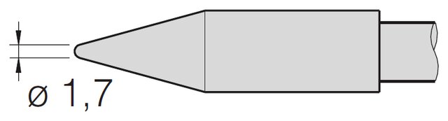 Lötspitze für Kunststoffnieten, D 1,7 mm, C470025