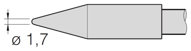 Lötspitze für Kunststoffnieten, D 1,7 mm, C470025 #1