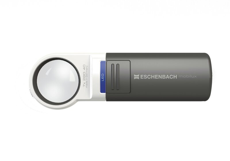 Taschenleuchtlupe mobilux® LED, asphär. 7x, 28 dpt., D=35 mm #1