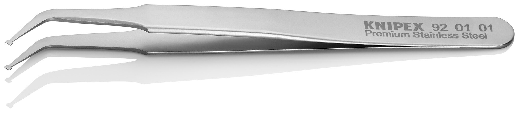 SMD precision tweezers, Smooth, Premium stainless steel, 115 mm #zoom-2